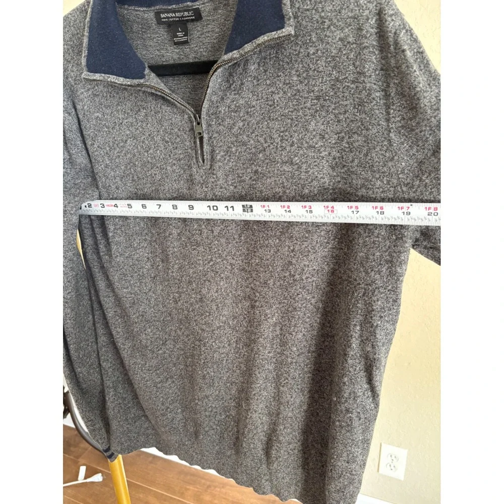 Banana Republic Mens Pima Cotton Cashmere Sweater L Minimalist Academia